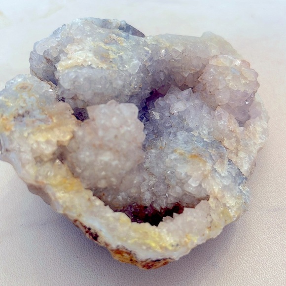 Crystal Calcite Quartz Geode Natural Stone - Picture 3 of 5